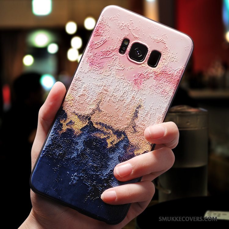 Etui Galaxy S8+ Silikone Telefon, Cover Samsung S8+ Lyserød Anti-fald Tilbud