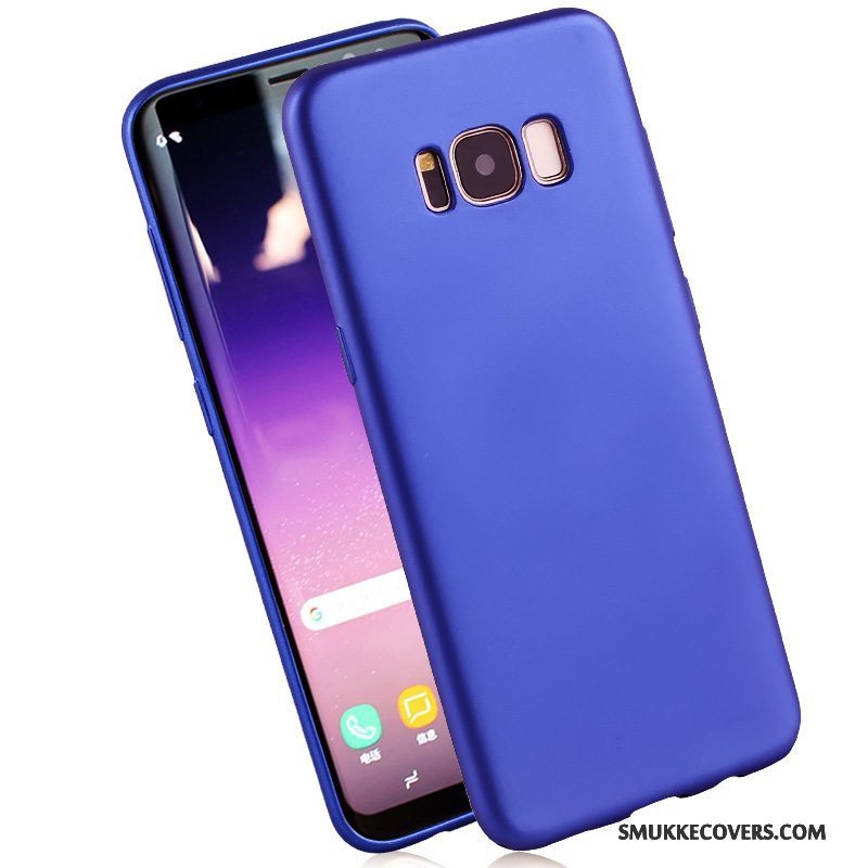 Etui Samsung Galaxy S8 Tasker Anti-fald Blå, Cover Samsung Galaxy S8 Silikone Telefonhængende Ornamenter