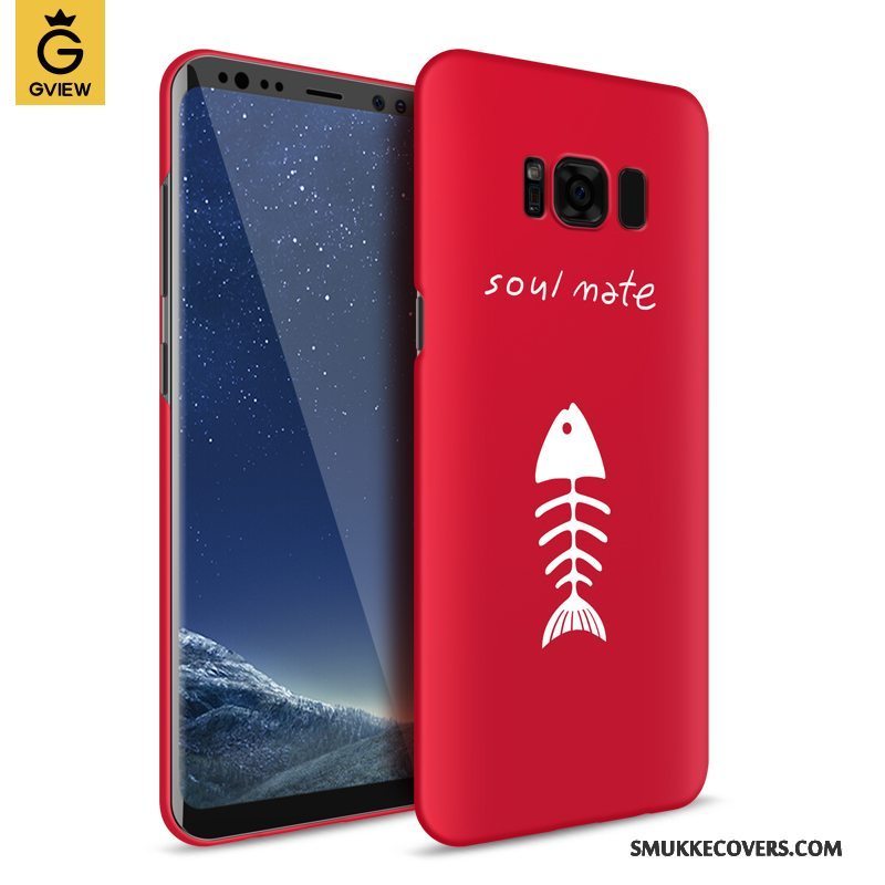 Etui Samsung Galaxy S8 Tasker Hård Trend, Cover Samsung Galaxy S8 Kreativ Nubuck Rød