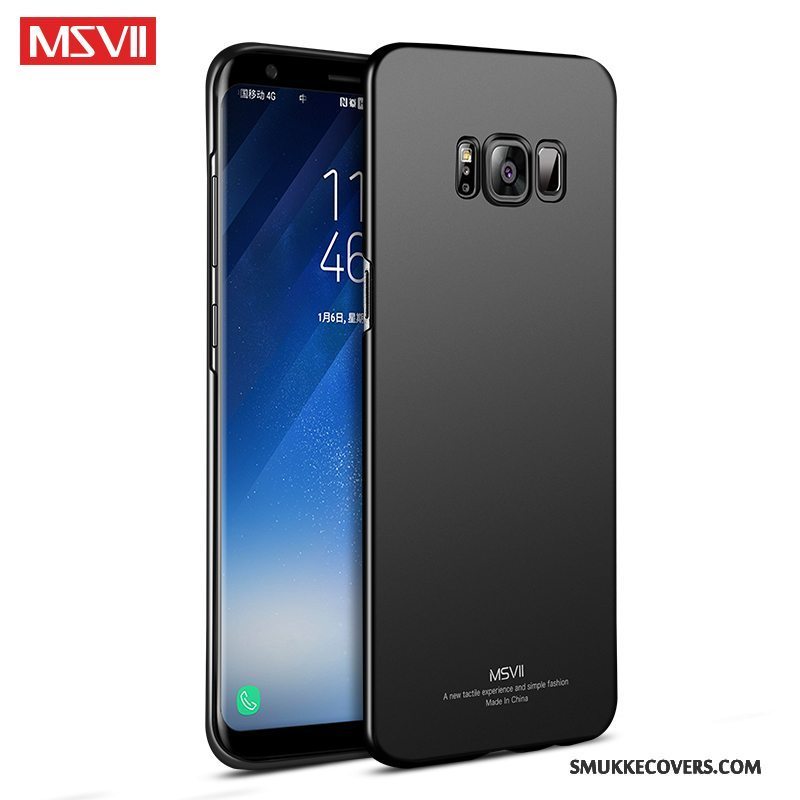 Etui Samsung Galaxy S8+ Tasker Nubuck Sort, Cover Samsung Galaxy S8+ Kreativ Hård Telefon