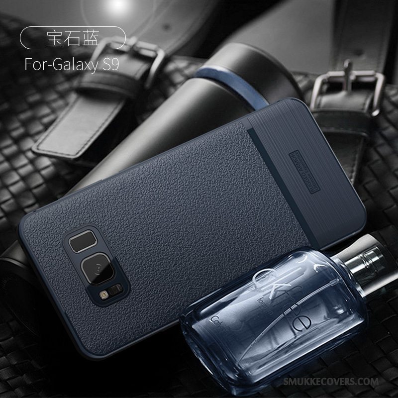 Etui Samsung Galaxy S9 Beskyttelse Anti-fald Af Personlighed, Cover Samsung Galaxy S9 Kreativ Telefonmørkeblå