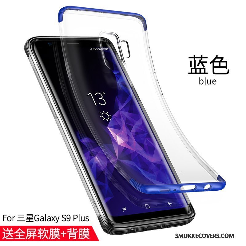 Etui Samsung Galaxy S9+ Beskyttelse Anti-fald Blå, Cover Samsung Galaxy S9+ Blød Tynd Trend