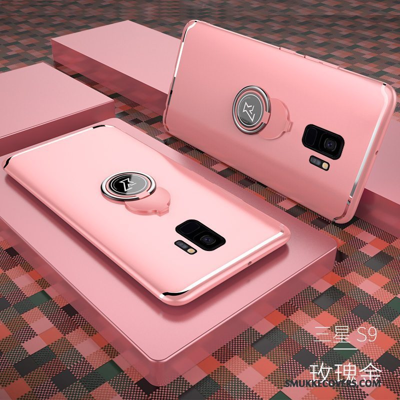 Etui Samsung Galaxy S9 Beskyttelse Anti-fald Trend, Cover Samsung Galaxy S9 Support Telefonlyserød
