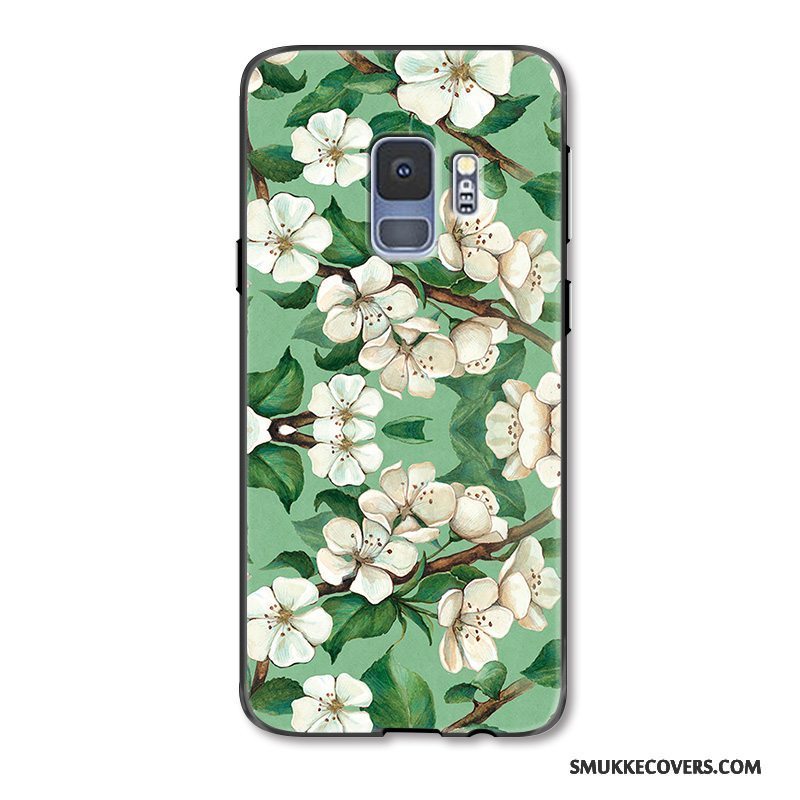 Etui Samsung Galaxy S9+ Beskyttelse Hængende Ornamenter Grøn, Cover Samsung Galaxy S9+ Tasker Frisk Lille Sektion