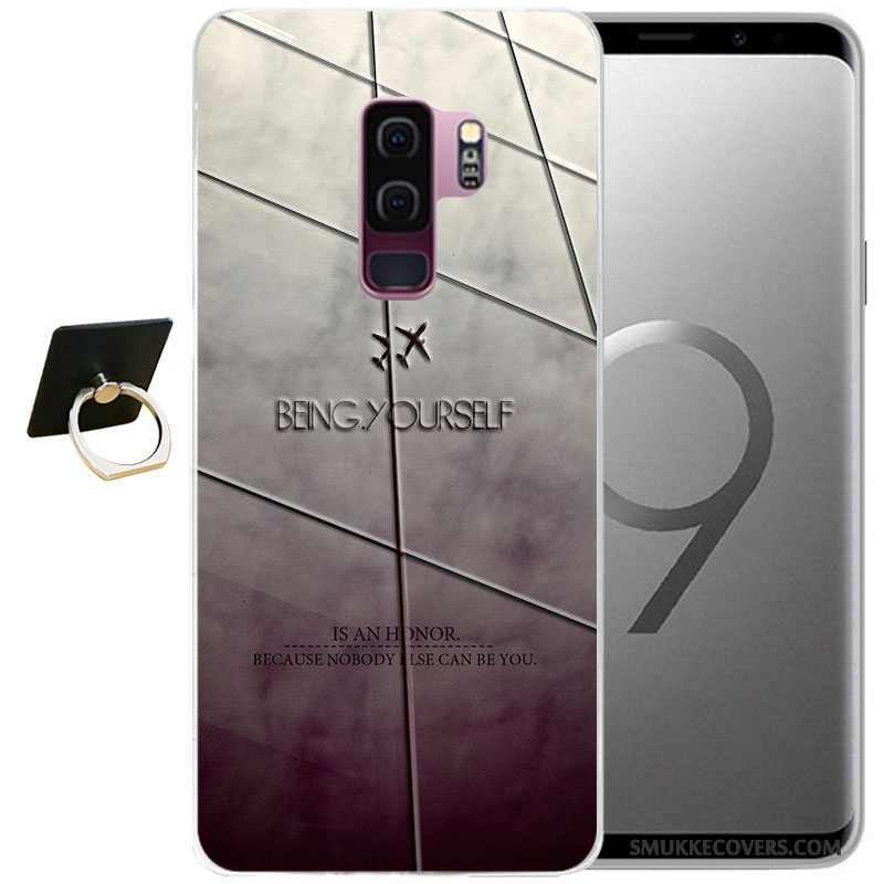 Etui Samsung Galaxy S9 Beskyttelse Vind Grå, Cover Samsung Galaxy S9 Relief Telefon