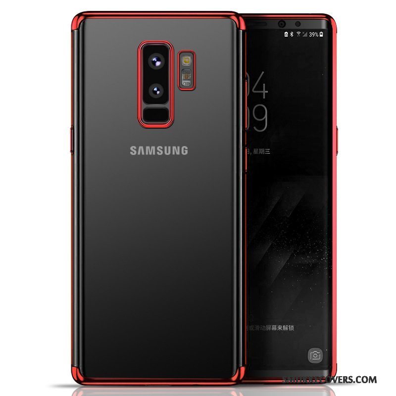 Etui Samsung Galaxy S9 Blød Rød Gennemsigtig, Cover Samsung Galaxy S9 Tasker Telefonanti-fald