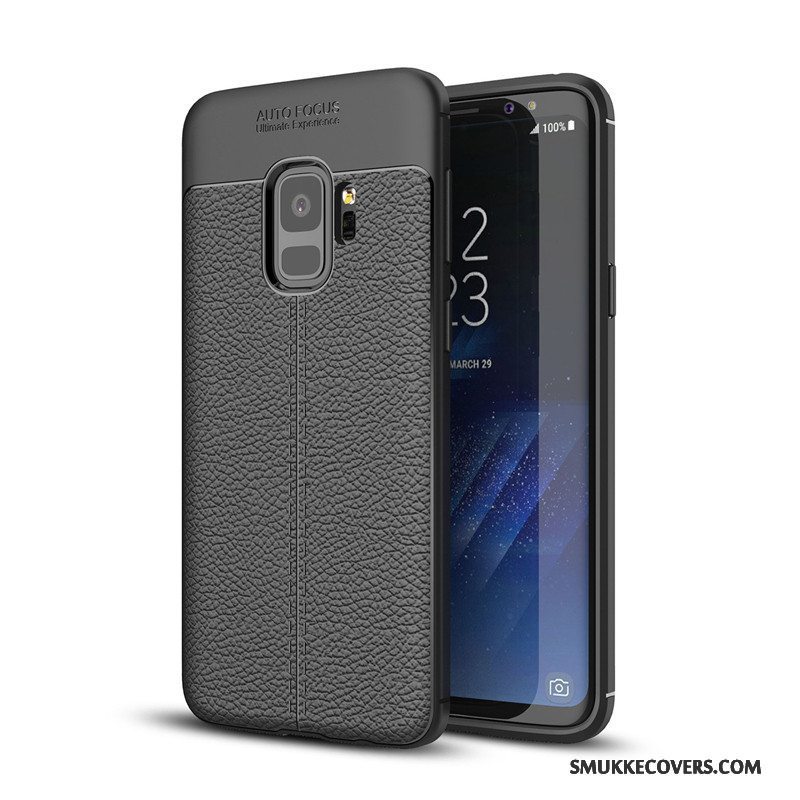 Etui Samsung Galaxy S9+ Blød Sort Telefon, Cover Samsung Galaxy S9+ Tasker Anti-fald Ny