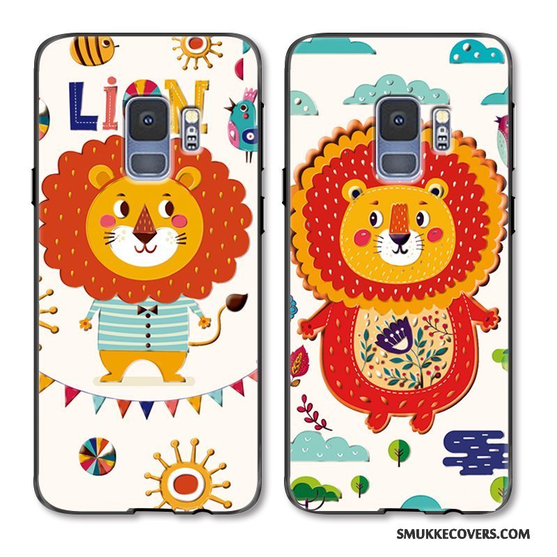 Etui Samsung Galaxy S9+ Farve Ny Nuttet, Cover Samsung Galaxy S9+ Cartoon Løve Elskeren