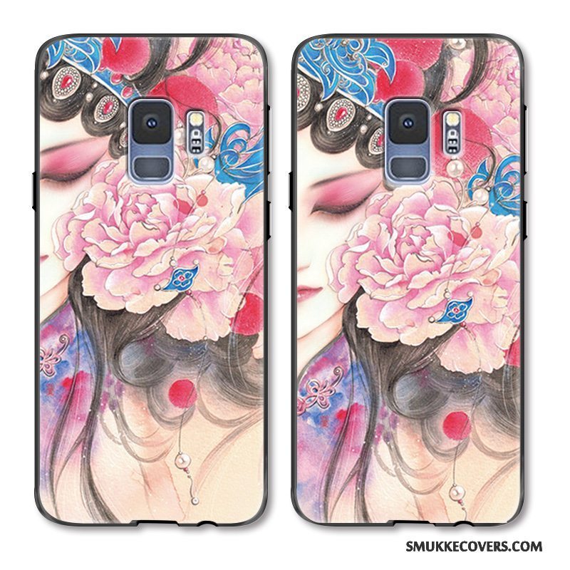 Etui Samsung Galaxy S9 Kreativ Telefonhua Dan, Cover Samsung Galaxy S9 Mode Kinesisk Stil Anti-fald