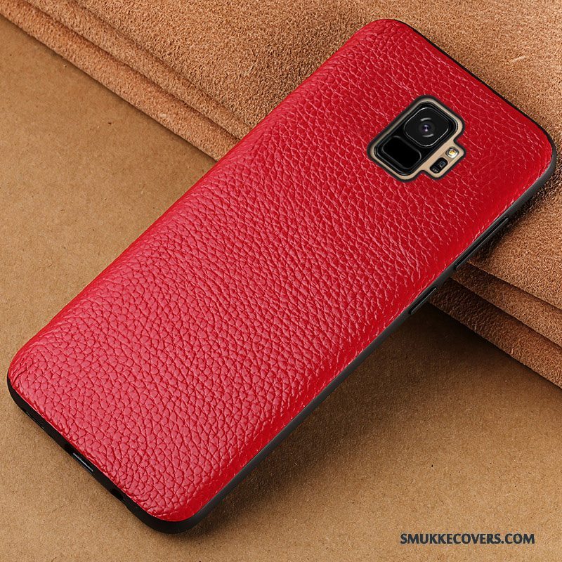 Etui Samsung Galaxy S9+ Læder Trendy Telefon, Cover Samsung Galaxy S9+ Kreativ Af Personlighed Rød
