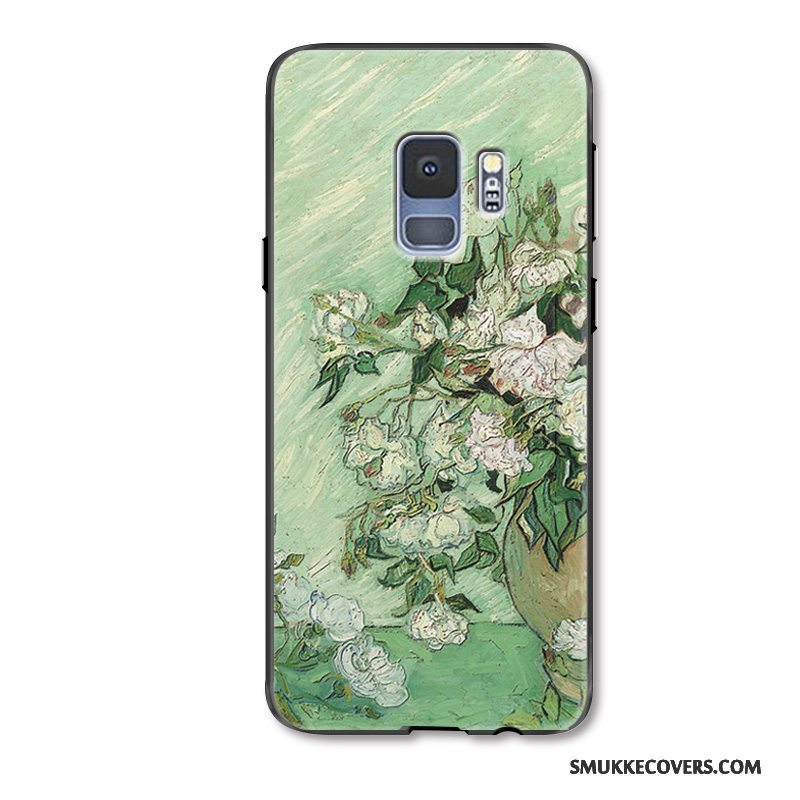 Etui Samsung Galaxy S9+ Mode Grøn Høj, Cover Samsung Galaxy S9+ Silikone Anti-fald Telefon