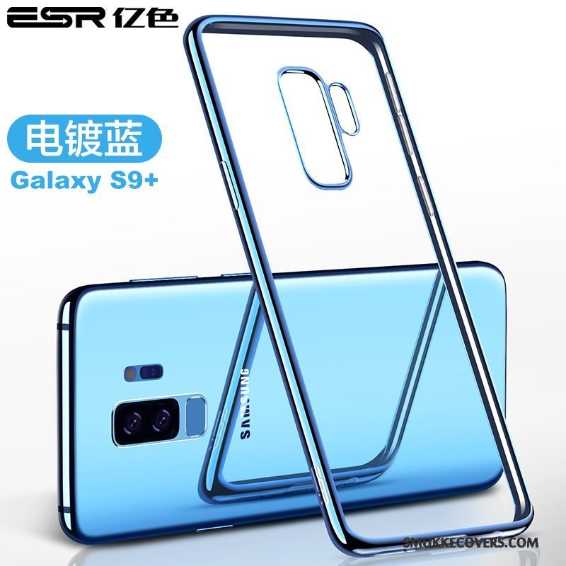 Etui Samsung Galaxy S9+ Tasker Anti-fald Blå, Cover Samsung Galaxy S9+ Silikone Telefontynd