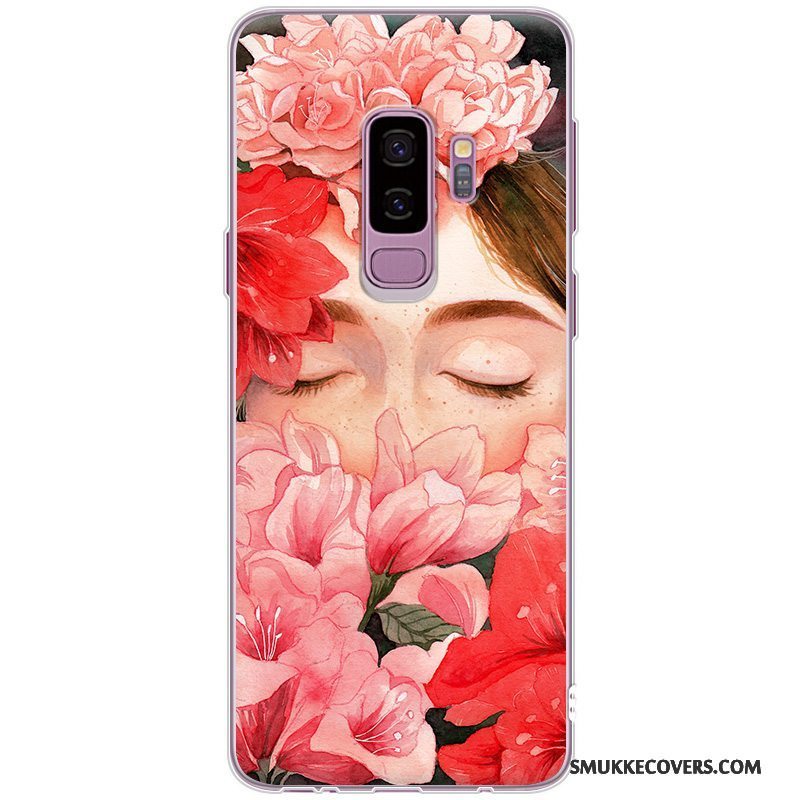 Etui Samsung Galaxy S9+ Tasker Anti-fald Rød, Cover Samsung Galaxy S9+ Blød Trend Simple