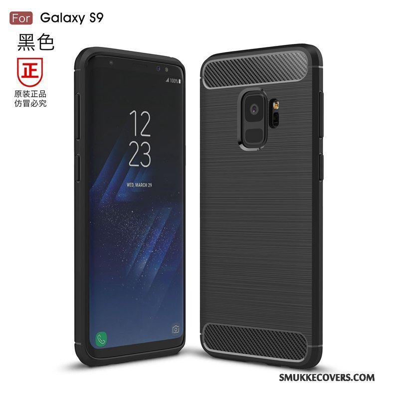 Etui Samsung Galaxy S9 Tasker Business Sort, Cover Samsung Galaxy S9 Blød Telefonanti-fald