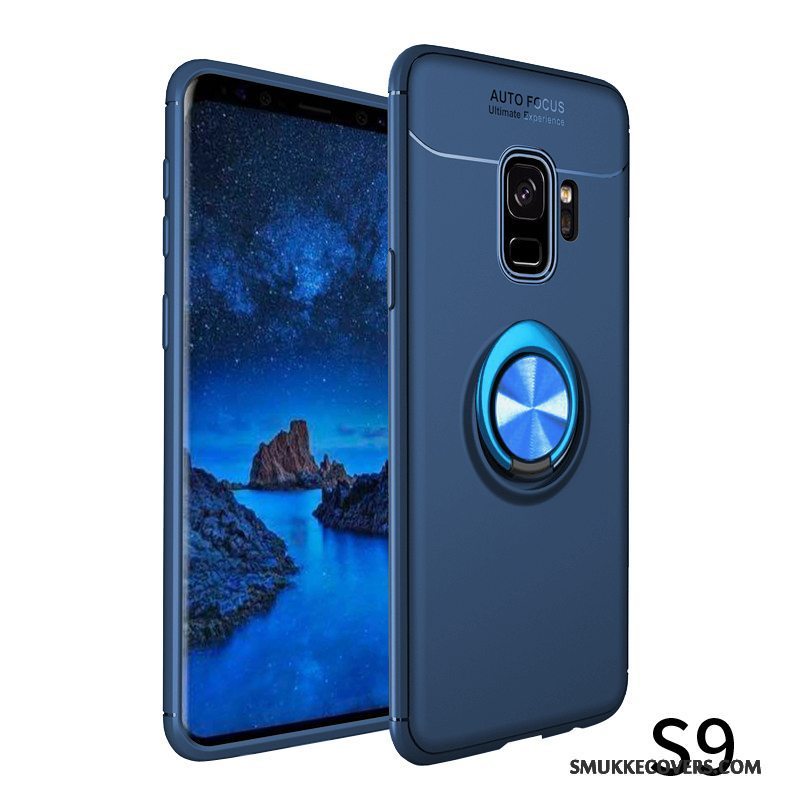 Etui Samsung Galaxy S9 Tasker Cyan Telefon, Cover Samsung Galaxy S9 Blød Anti-fald Trendy