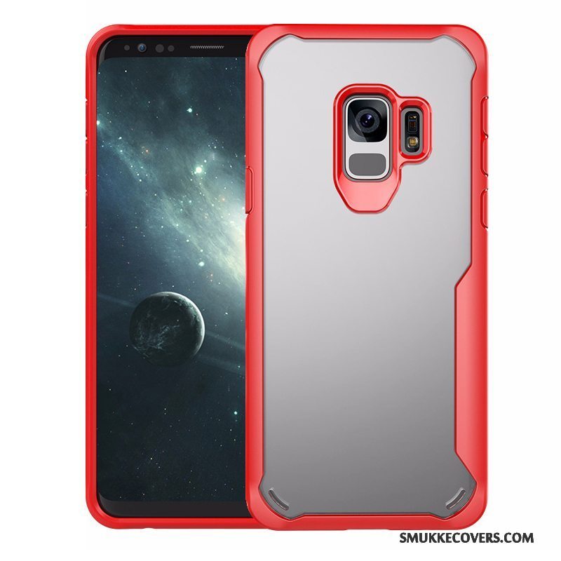 Etui Samsung Galaxy S9 Tasker Gasbag Rød, Cover Samsung Galaxy S9 Blød Anti-fald Telefon