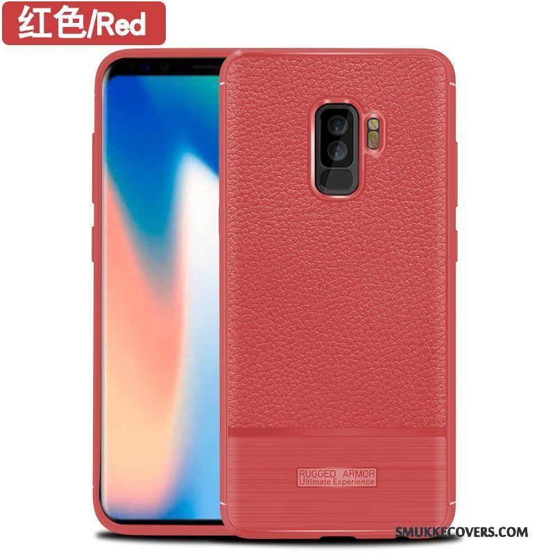 Etui Samsung Galaxy S9+ Tasker Rød Telefon, Cover Samsung Galaxy S9+ Beskyttelse Anti-fald