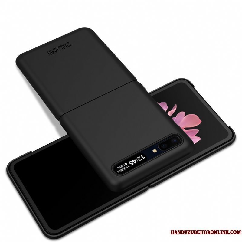 Etui Samsung Z Flip Silikone Telefonsimple, Cover Samsung Z Flip Tasker Sort Anti-fald