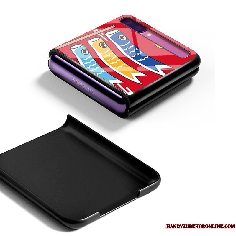 Etui Samsung Z Flip Tasker Wealth Ny, Cover Samsung Z Flip Blød Elskeren Rød