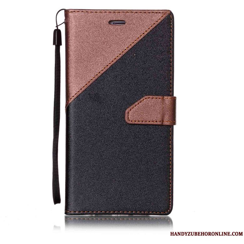 Etui Sony Xperia 10 Plus Beskyttelse Telefonanti-fald, Cover Sony Xperia 10 Plus Læder Nubuck Dyb Farve