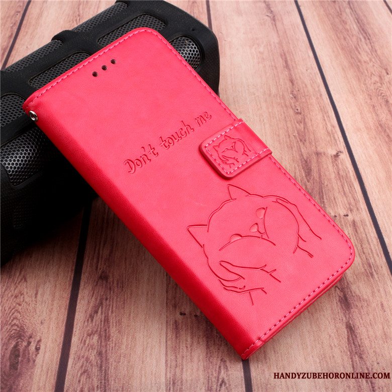 Etui Sony Xperia 5 Beskyttelse Anti-fald Rød, Cover Sony Xperia 5 Folio Telefon