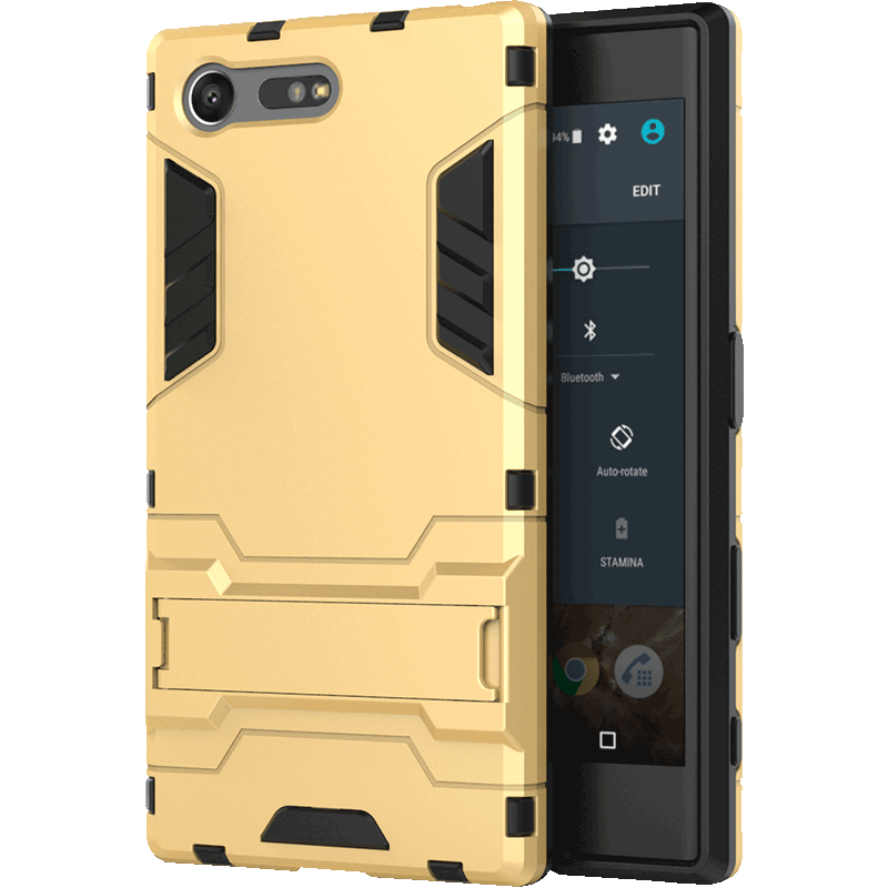 Etui Sony Xperia X Compact Blød Telefonhård, Cover Sony Xperia X Compact Beskyttelse Anti-fald Guld