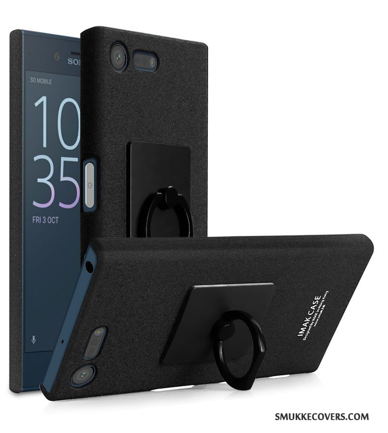 Etui Sony Xperia X Compact Support Ring Telefon, Cover Sony Xperia X Compact Beskyttelse Nubuck Farve