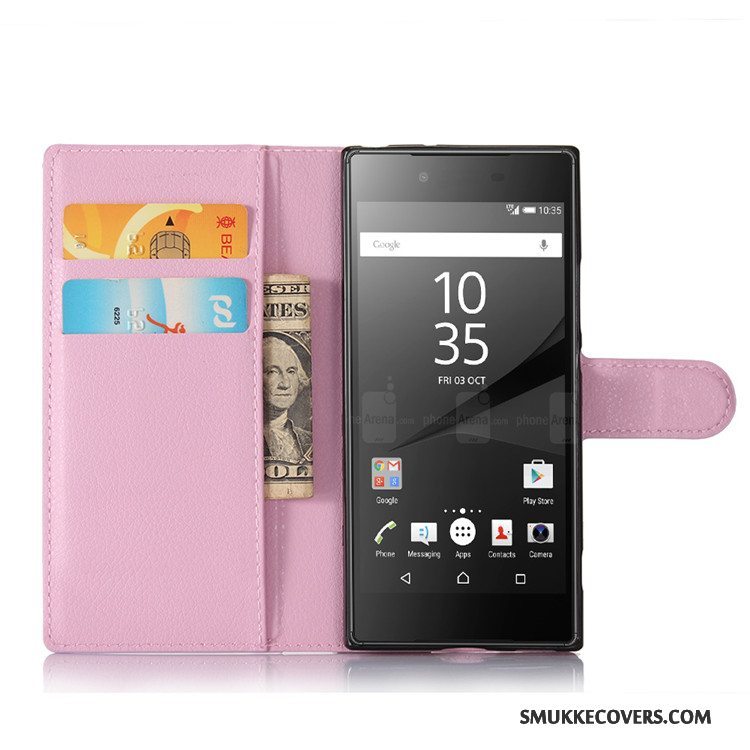 Etui Sony Xperia Xa1 Læder Telefonlyserød, Cover Sony Xperia Xa1 Folio