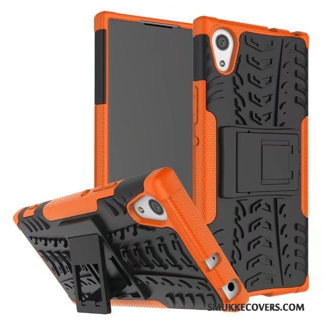 Etui Sony Xperia Xa1 Tasker Skridsikre Orange, Cover Sony Xperia Xa1 Beskyttelse Anti-fald Telefon