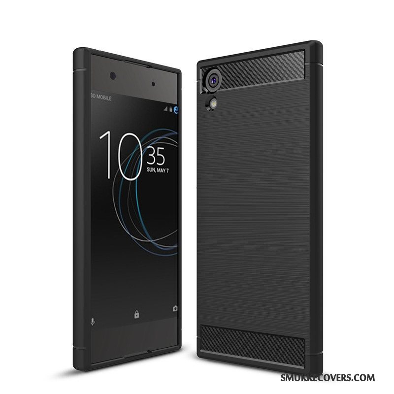 Etui Sony Xperia Xa1 Ultra Blød Anti-fald Sort, Cover Sony Xperia Xa1 Ultra Silikone Telefon