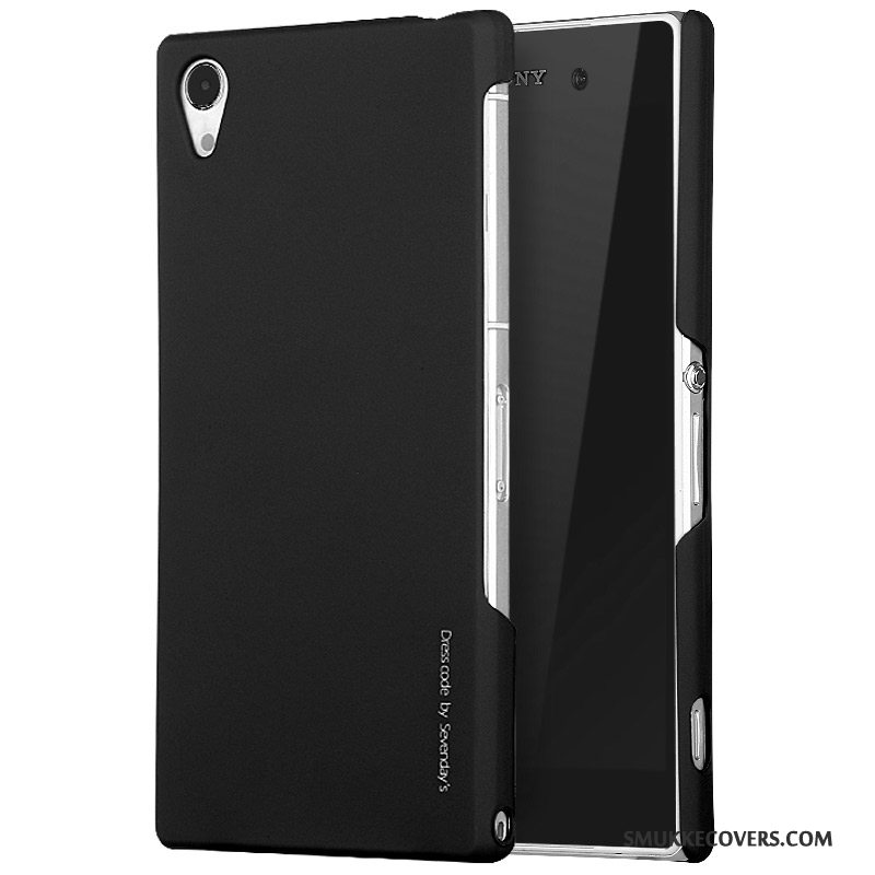 Etui Sony Xperia Z2 Beskyttelse Hård Tynd, Cover Sony Xperia Z2 Sort Nubuck