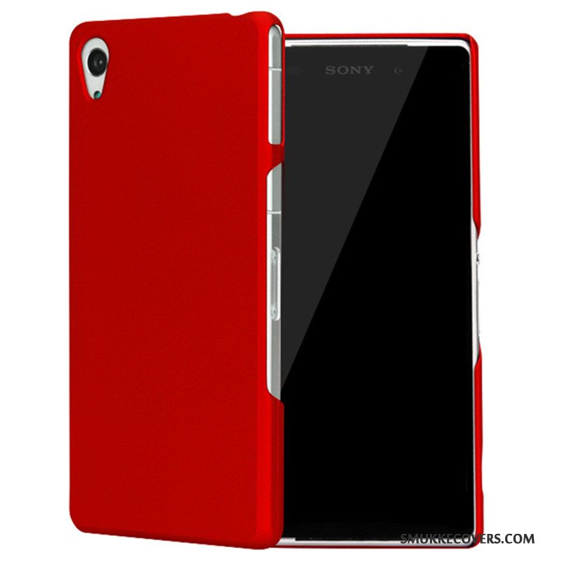 Etui Sony Xperia Z2 Beskyttelse Nubuck Telefon, Cover Sony Xperia Z2 Rød Anti-fald