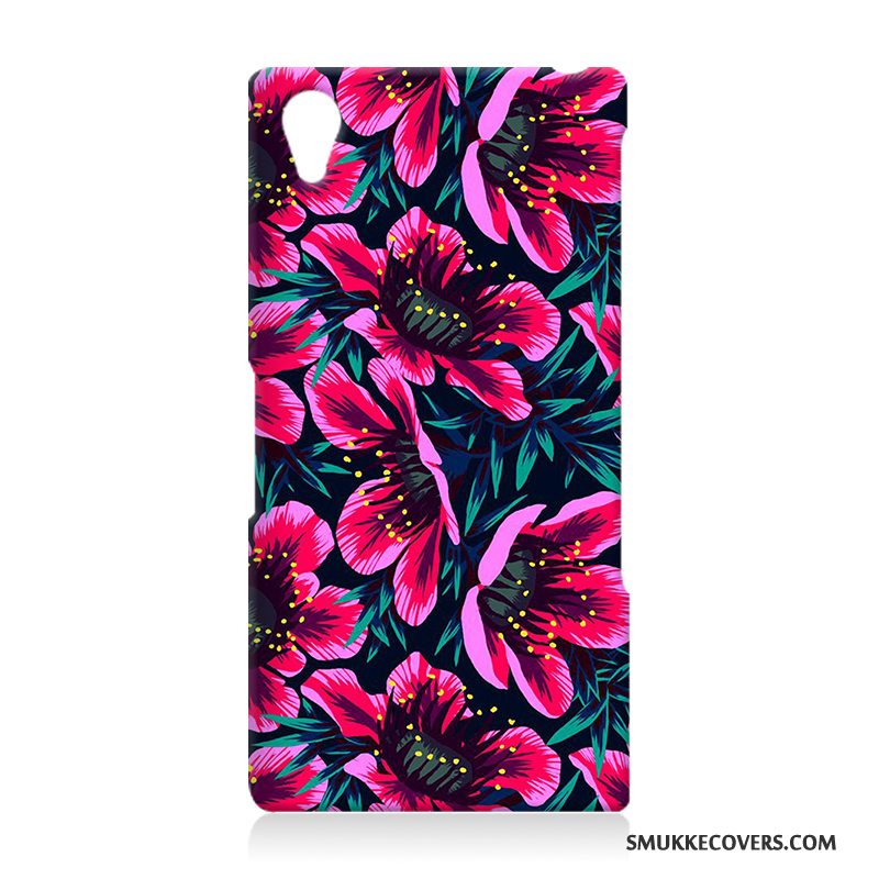 Etui Sony Xperia Z2 Relief Rød Hård, Cover Sony Xperia Z2 Beskyttelse Telefon