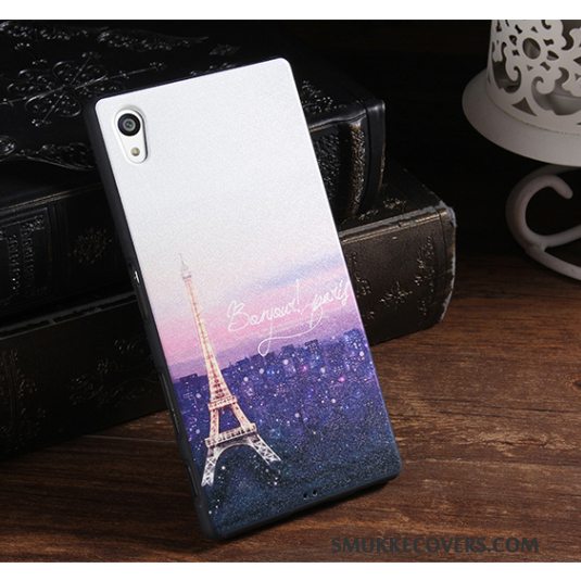 Etui Sony Xperia Z5 Blød Lilla Anti-fald, Cover Sony Xperia Z5 Silikone Trend