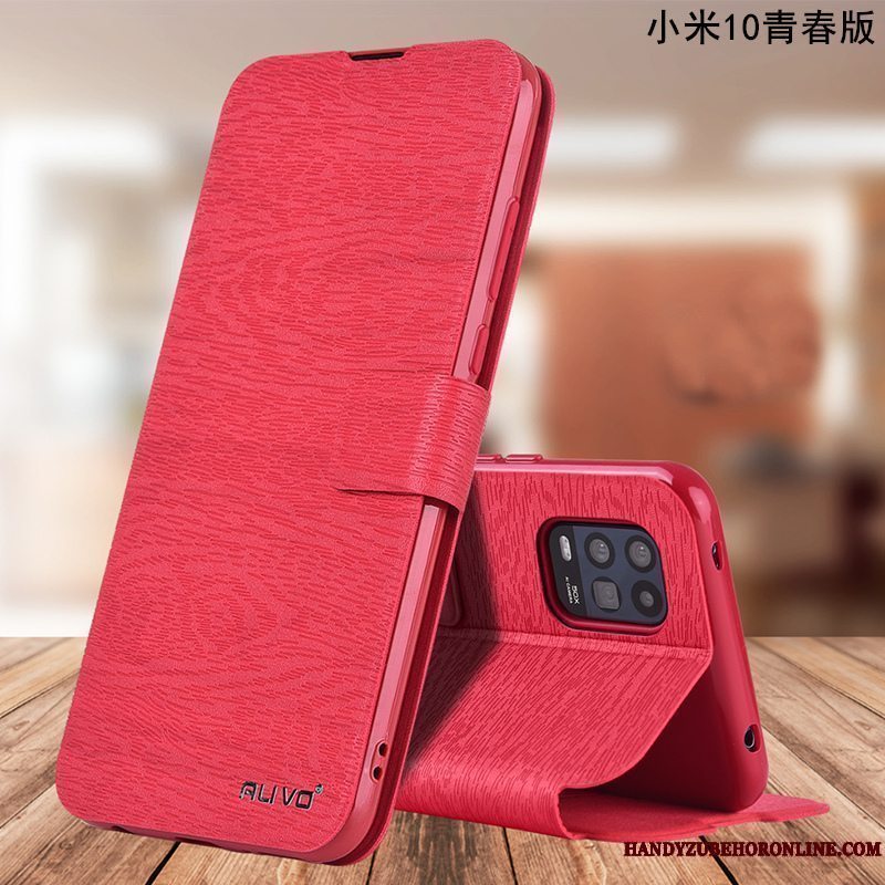 Etui Xiaomi Mi 10 Lite Tasker Anti-fald Lille Sektion, Cover Xiaomi Mi 10 Lite Blød Rød Ungdom
