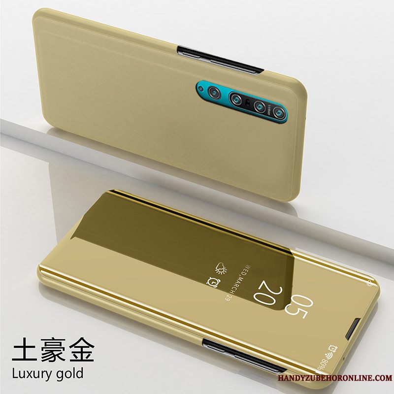 Etui Xiaomi Mi 10 Pro Læder Hærdning Anti-fald, Cover Xiaomi Mi 10 Pro Tasker Telefonlille Sektion