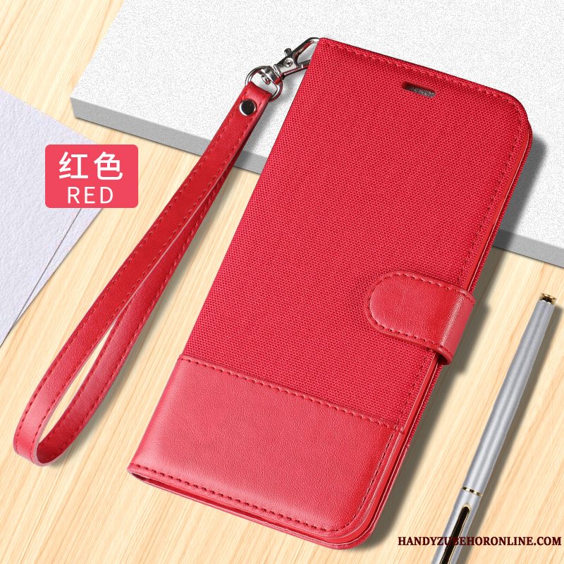 Etui Xiaomi Mi 10 Pro Læder Rød Telefon, Cover Xiaomi Mi 10 Pro Beskyttelse Ungdom Anti-fald
