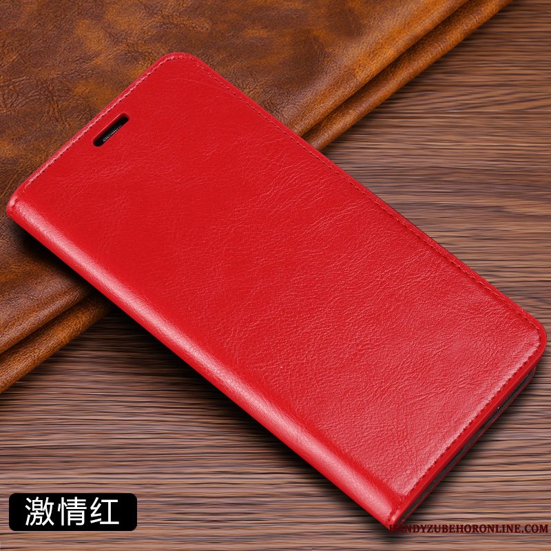 Etui Xiaomi Mi 10 Pro Læder Telefonfold, Cover Xiaomi Mi 10 Pro Folio Lille Sektion Rød
