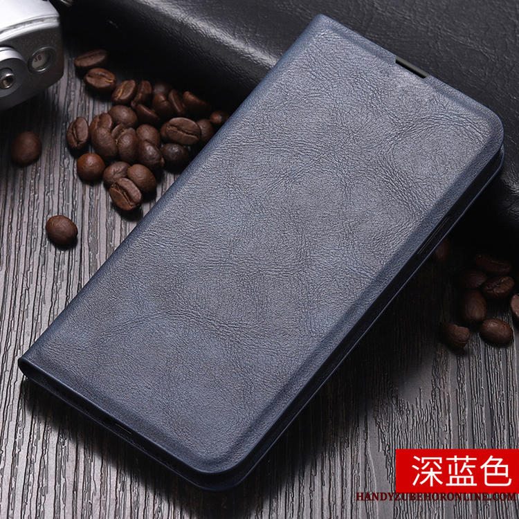 Etui Xiaomi Mi 10 Pro Tasker Simple Blå, Cover Xiaomi Mi 10 Pro Folio Lille Sektion Kort