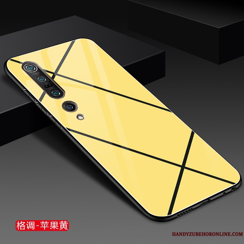 Etui Xiaomi Mi 10 Pro Tasker Solid Farve Anti-fald, Cover Xiaomi Mi 10 Pro Mode Glas Trend
