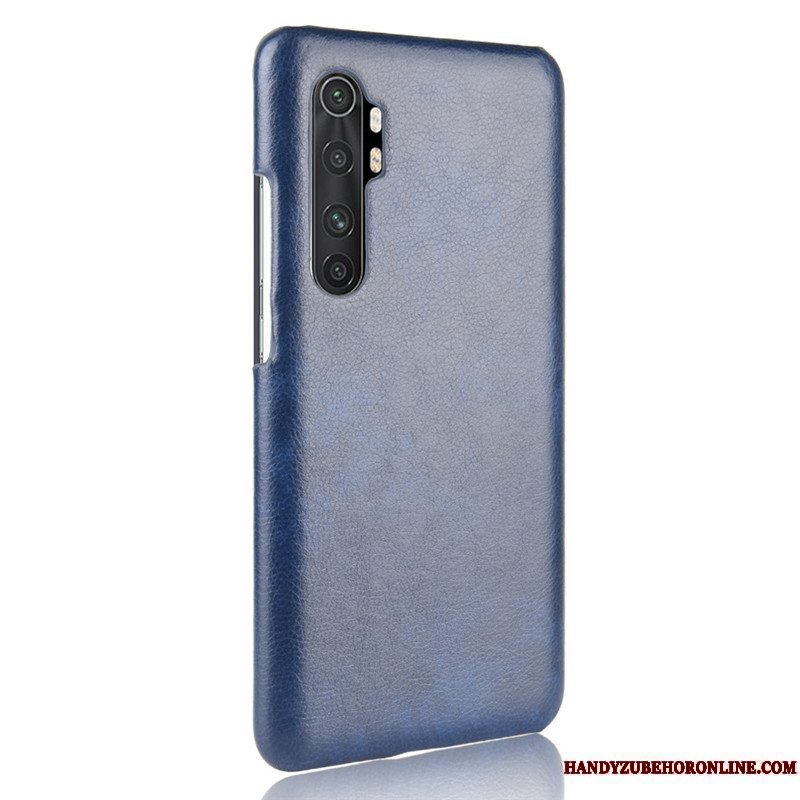 Etui Xiaomi Mi Note 10 Lite Læder Litchi Ungdom, Cover Xiaomi Mi Note 10 Lite Beskyttelse Telefonlille Sektion