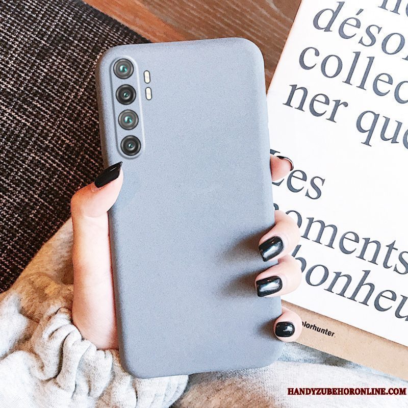 Etui Xiaomi Mi Note 10 Lite Tasker Grå Telefon, Cover Xiaomi Mi Note 10 Lite Beskyttelse Grøn Sort