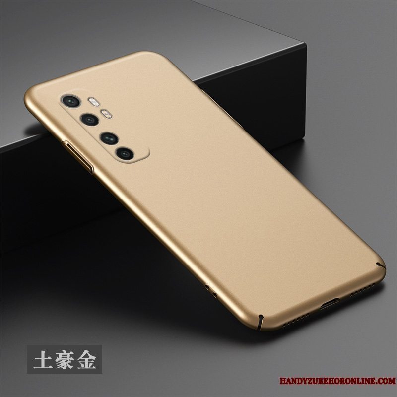 Etui Xiaomi Mi Note 10 Lite Tasker Sort Nubuck, Cover Xiaomi Mi Note 10 Lite Simple Hård