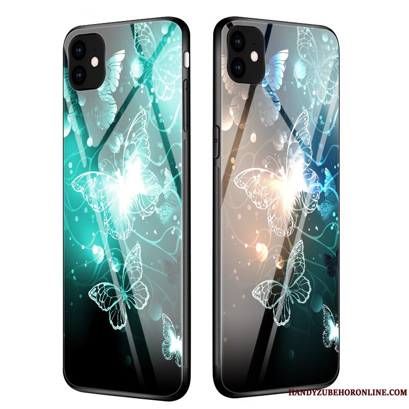 Etui iPhone 11 Beskyttelse Telefonlyser, Cover iPhone 11 Tasker Ny Hærdet Glas