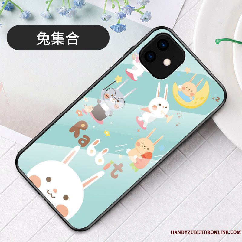 Etui iPhone 11 Cartoon Grøn Trend, Cover iPhone 11 Beskyttelse Glas Telefon