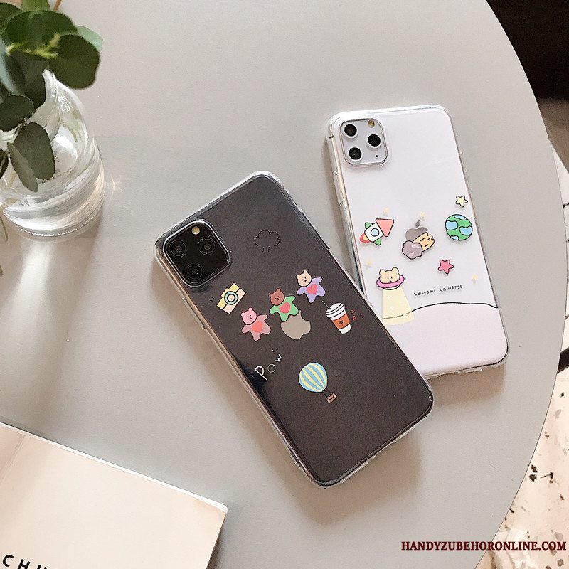 Etui iPhone 11 Pro Blød Smuk Lille Sektion, Cover iPhone 11 Pro Cartoon Telefongennemsigtig