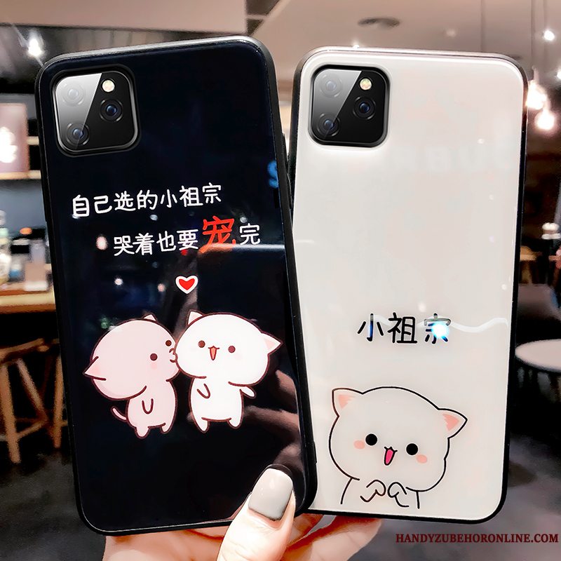 Etui iPhone 11 Pro Cartoon Anti-fald Hvid, Cover iPhone 11 Pro Kreativ Net Red Telefon