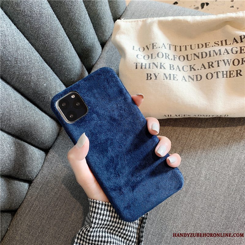 Etui iPhone 11 Pro Kreativ Flannel Af Personlighed, Cover iPhone 11 Pro Læder Blå Vind