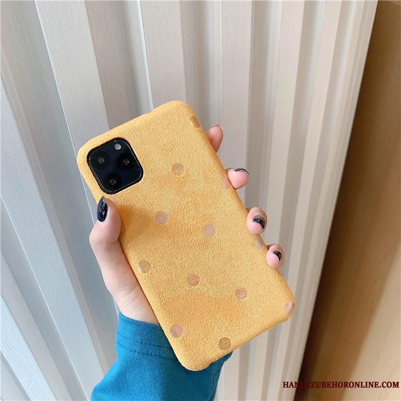 Etui iPhone 11 Pro Kreativ Ny Gul, Cover iPhone 11 Pro Vintage Bølge Punkt Flannel