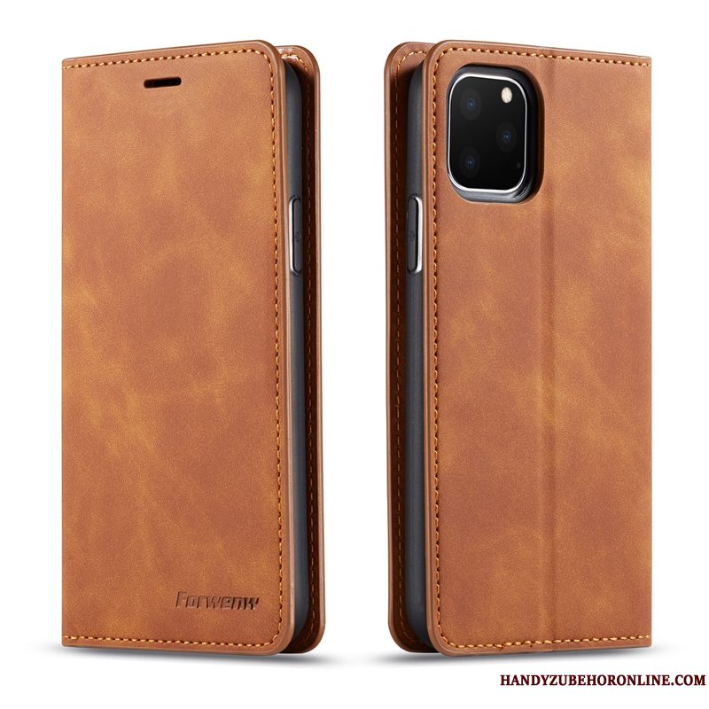 Etui iPhone 11 Pro Læder Telefonfløjl, Cover iPhone 11 Pro Folio Business